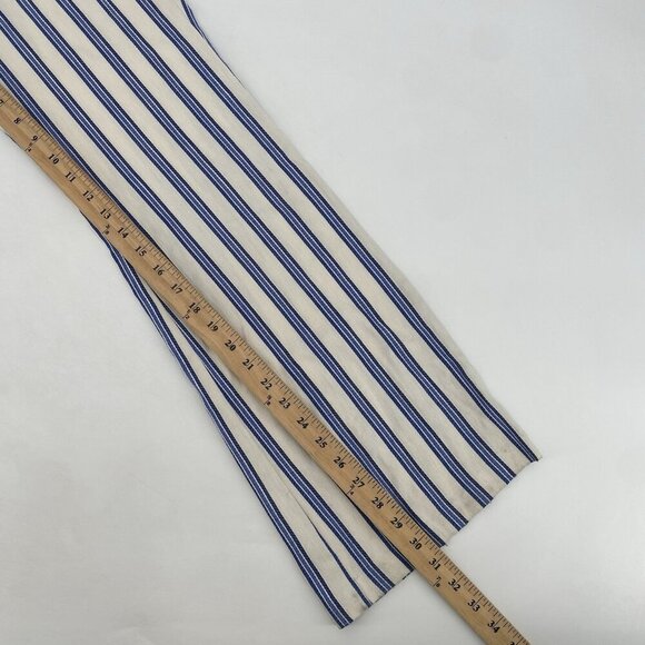 BCBG Generation Women's Size 8 Jumpsuit Gardenia Peplum Sleeveless Stripe Romper - Picture 8 of 16